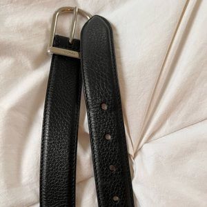 Gucci Mens Leather Black Belt (size 85)